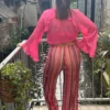 Pantalon résille femme multicolore doublé | Dream By C