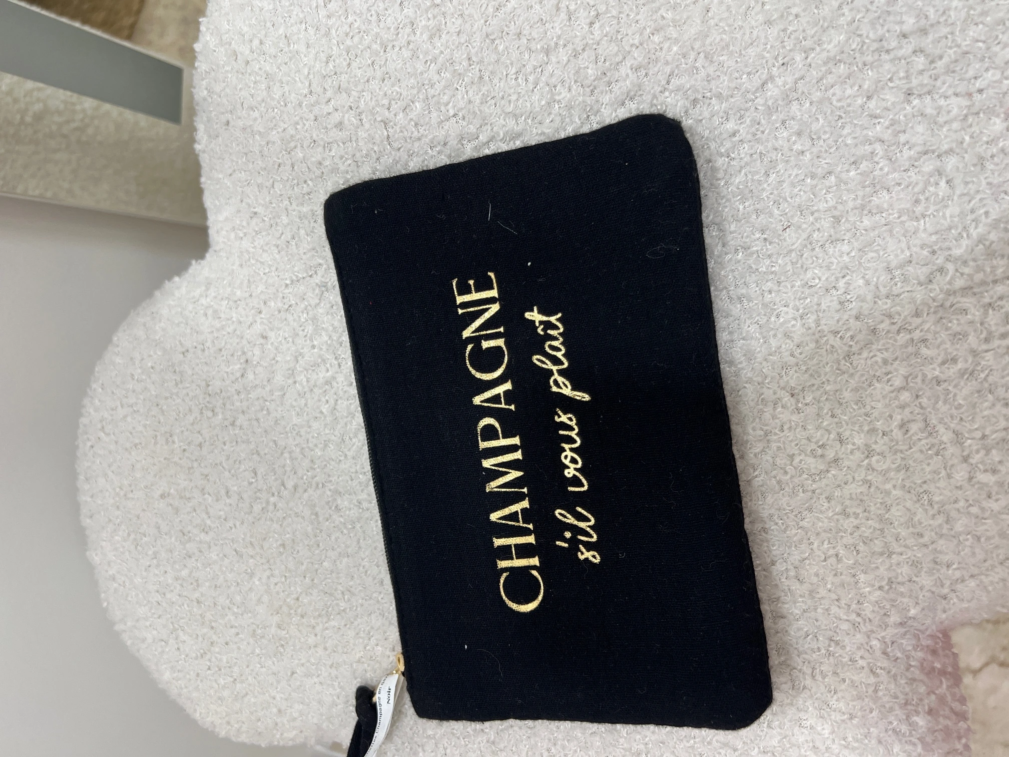 Pochettes Champagne en gaze de coton