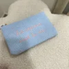 Pochette velours côtelé cadeau femme brodée | Dream By C