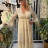 Robe bohème dentelle manches longues doublée | Dream By C