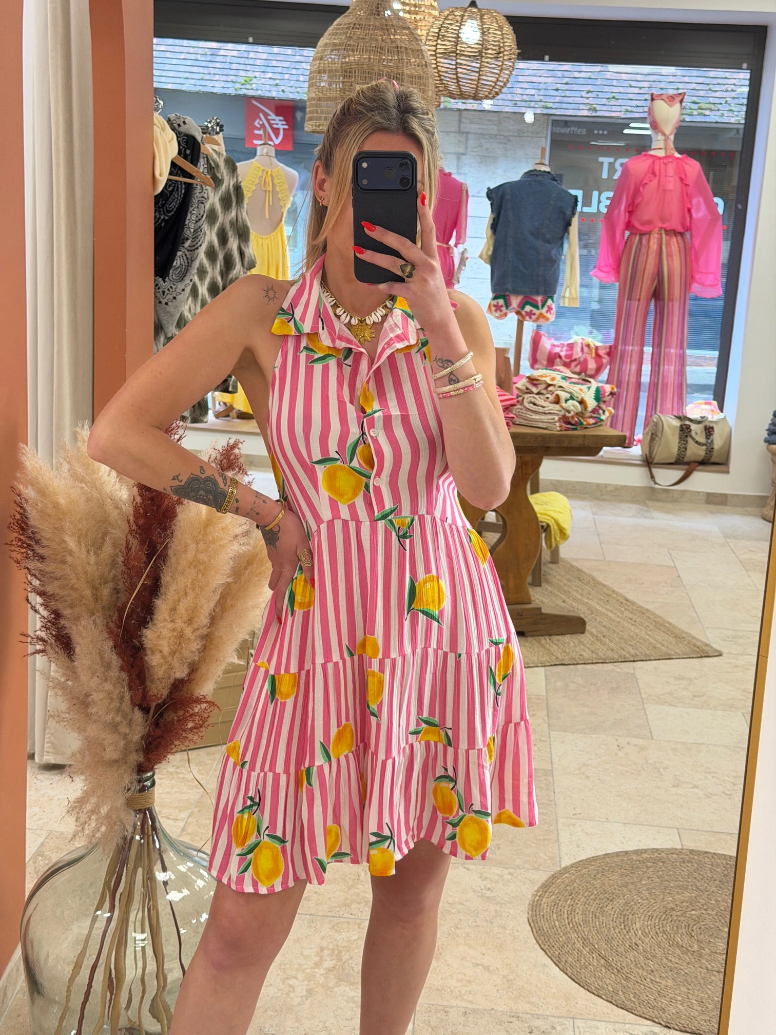 Robes courtes citron