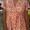 Robe courte fleurie femme été cache cœur | Dream By C