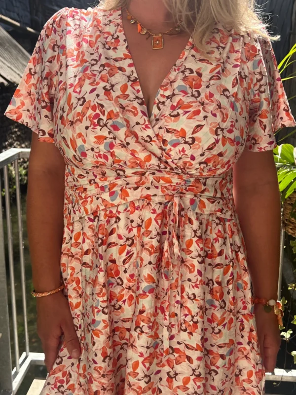 Robe courte fleurie femme été cache cœur | Dream By C