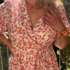 Robe courte fleurie femme été cache cœur | Dream By C