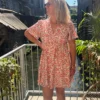 Robe courte fleurie femme été cache cœur | Dream By C