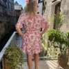 Robe grande taille violet femme, col V | Dream By C