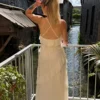 Robe longue cérémonie à volants, doublée | Dream By C