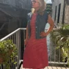 Robe marinière longue femme rayée rose rouge | Dream By C