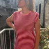 Robe marinière longue femme rayée rose rouge | Dream By C