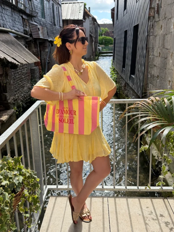 Sac cabas coton femme "Un peu d'amour" | Dream By C