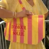 Sac cabas coton femme "Un peu d'amour" | Dream By C