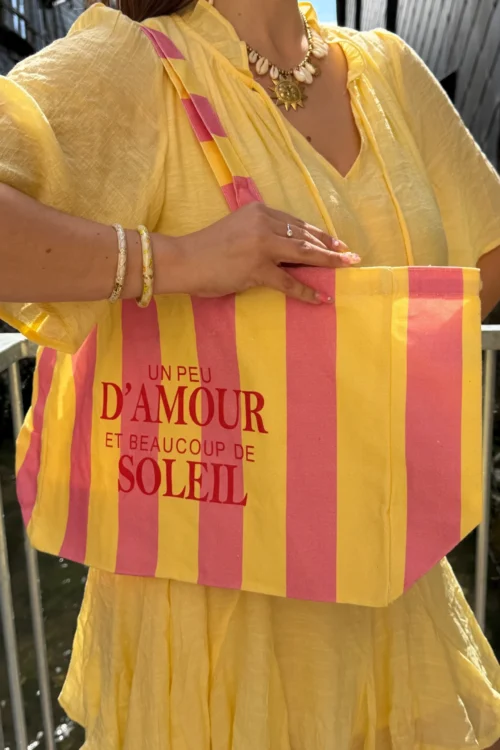 Sac cabas coton femme "Un peu d'amour" | Dream By C