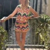 Short crochet coloré femme doublé, 5 coloris motifs | Dream By C