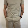 T-shirt homme col rond coton, kaki marine beige | Dream By C