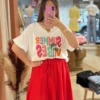T-shirt oversize femme grande taille Summer Vibes | Dream By C