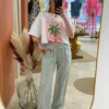 T-shirt oversize imprimé femme coton La Dolce Vita | Dream By C