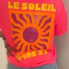 T-shirt sweat fluo femme Le Soleil imprimé | Dream By C