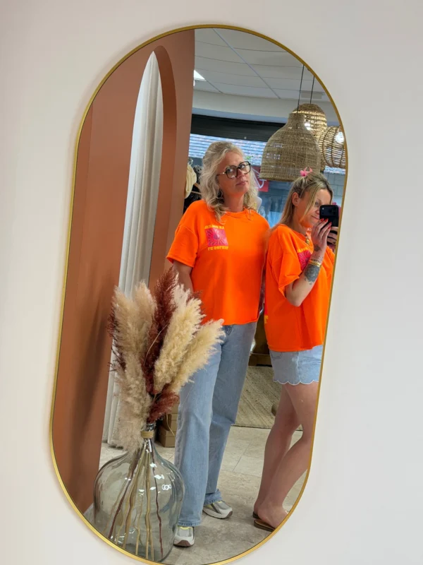 T-shirt sweat fluo femme Le Soleil imprimé | Dream By C