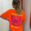 T-shirt sweat fluo femme Le Soleil imprimé | Dream By C