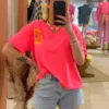 T-shirt sweat fluo femme Le Soleil imprimé | Dream By C