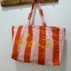 Tote bag Dolce Vita femme coton, vert orange rouge | Dream By C