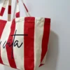 Tote bag Dolce Vita femme coton, vert orange rouge | Dream By C