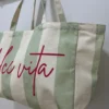 Tote bag Dolce Vita femme coton, vert orange rouge | Dream By C