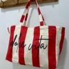 Tote bag Dolce Vita femme coton, vert orange rouge | Dream By C