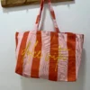 Tote bag Dolce Vita femme coton, vert orange rouge | Dream By C