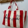 Tote bag Dolce Vita femme coton, vert orange rouge | Dream By C