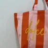 Tote bag Dolce Vita femme coton, vert orange rouge | Dream By C