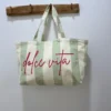 Tote bag Dolce Vita femme coton, vert orange rouge | Dream By C