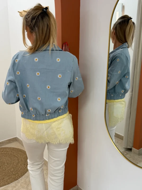Veste fleurie femme coton marguerites | Dream By C