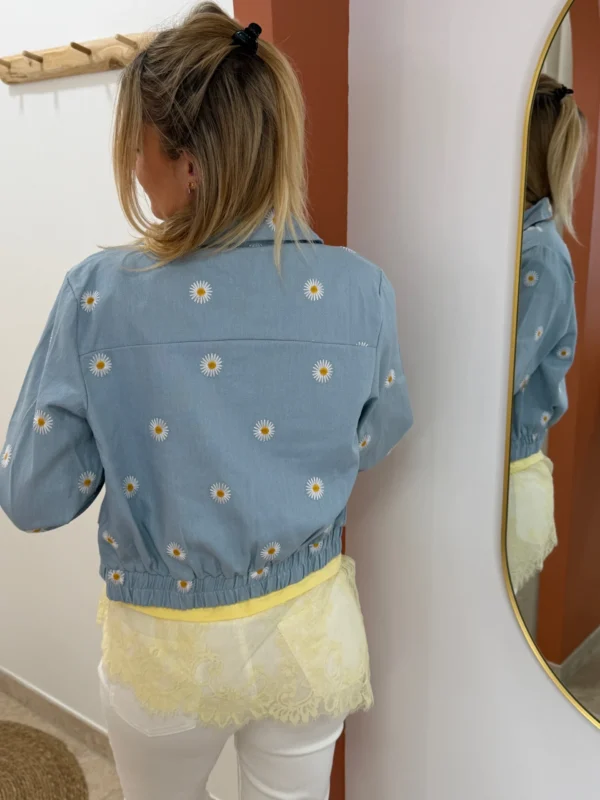 Veste fleurie femme coton marguerites | Dream By C