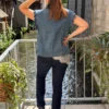 Veste en jean sans manche à volants - Dream By C