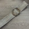 Ceinture doré elastique grosse boucle