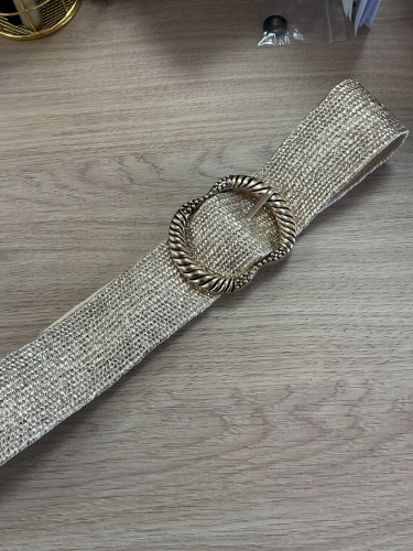 Ceinture doré elastique grosse boucle