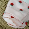 Chaussettes fraises femme rose bébé motif fraise | Dream By C
