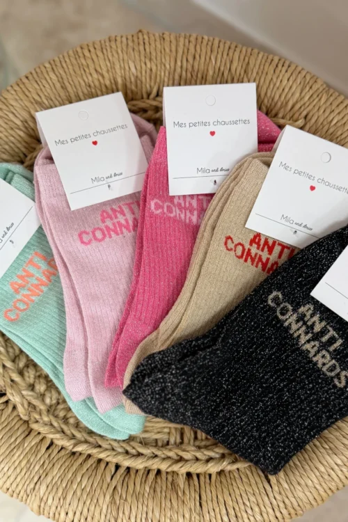 chaussettes-lurex-anti-connards-femme Chaussettes anti connards femme lurex | Dream By C