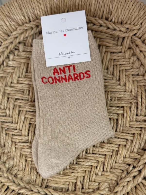 Chaussettes anti connards femme lurex | Dream By C