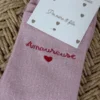 Chaussettes à message rose Amoureuse Lurex — Dream By C