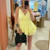 Combishort femme coton été gaze cache cœur| Dream By C