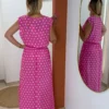 Ensemble jupe haut femme été rose fuchsia pois| Dream By C