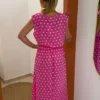 Ensemble jupe haut femme été rose fuchsia pois| Dream By C