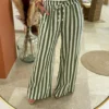 Pantalon fluide femme rayures gaze coton | Dream By C