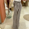 Pantalon fluide femme rayures gaze coton | Dream By C