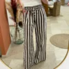 Pantalon fluide femme rayures gaze coton | Dream By C