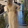 Robe broderie anglaise grande taille longue écrue | Dream By C