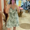 Robe courte grande taille cache cœur cachemire | Dream By C