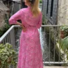 Robe longue chemise femme imprimée bandana | Dream By C